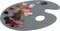 Grey Tempered Glass Palette 10x14" Oval – Scratch-Resistant, Easy-to-Clean Artist Palette for Precise Color Mixing, Reduced Glare, Solvent-Resistant